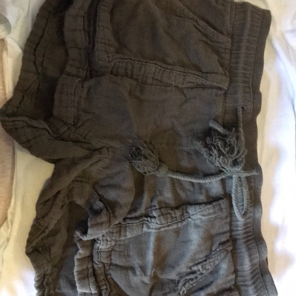 olive green shorts